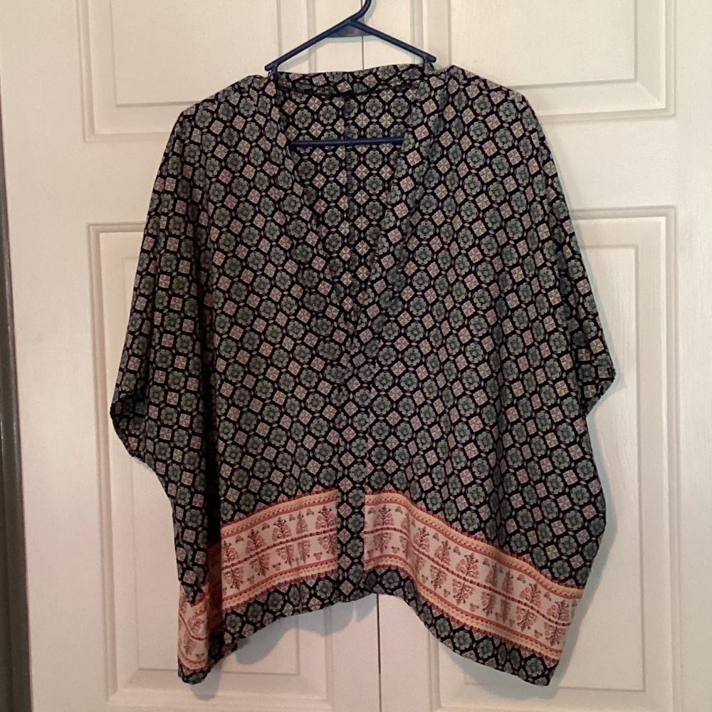 Multi colored duster